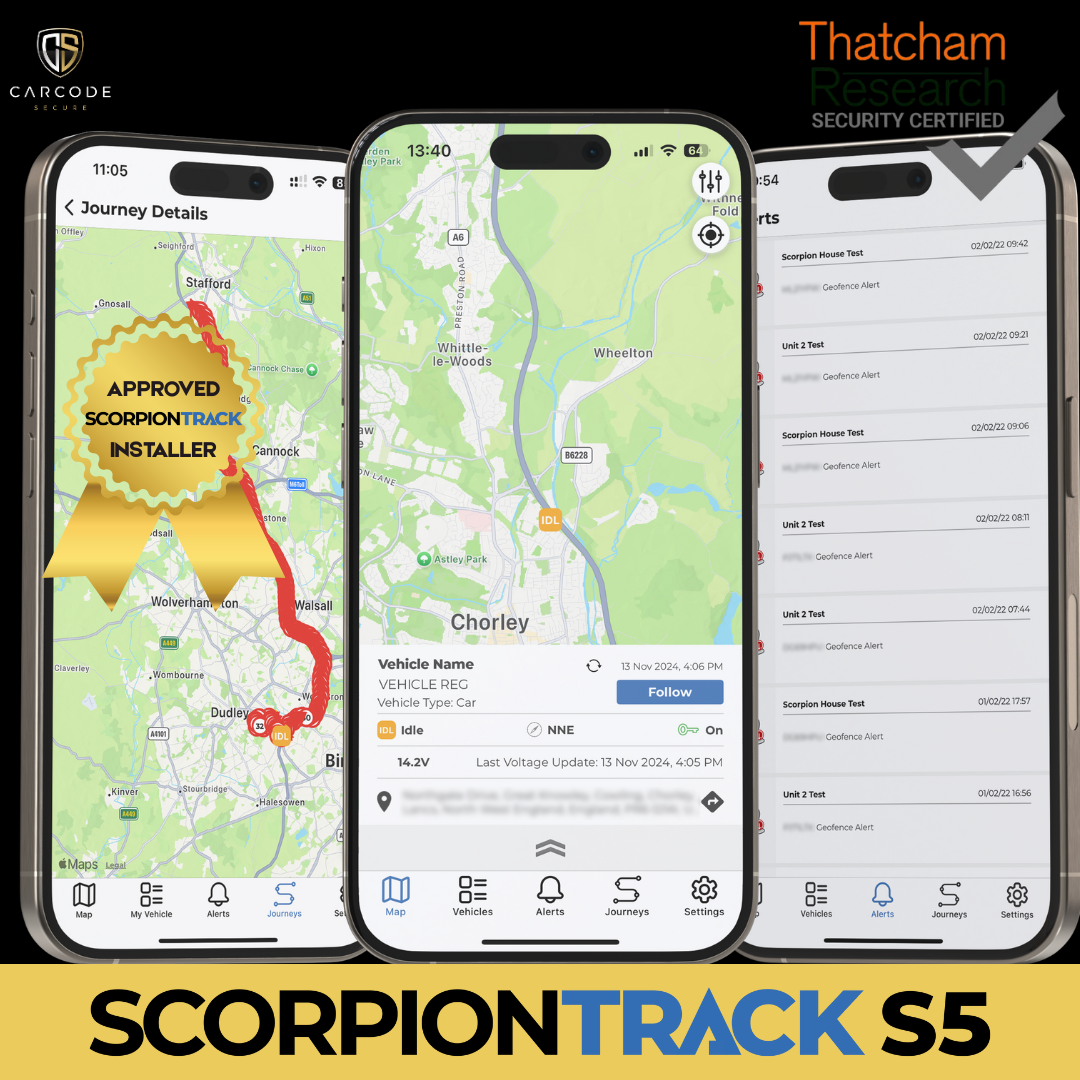 ScorpionTrack S5 VTS Thatcham Approved Tracker