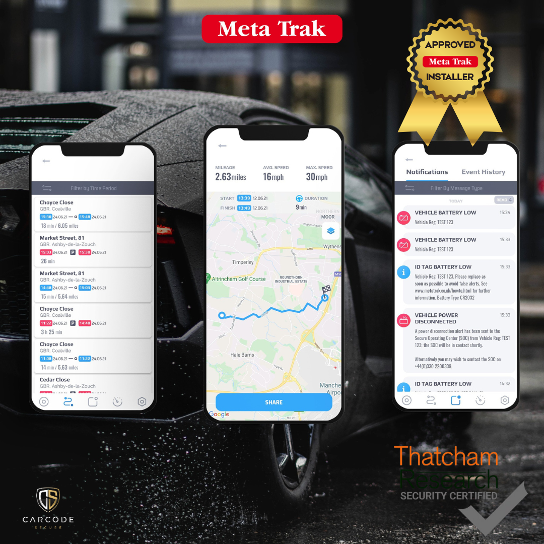 Meta Trak S5 VTS Thatcham Approved Tracker