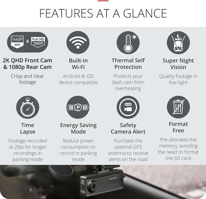 Thinkware Q200 2K QHD Dash Cam