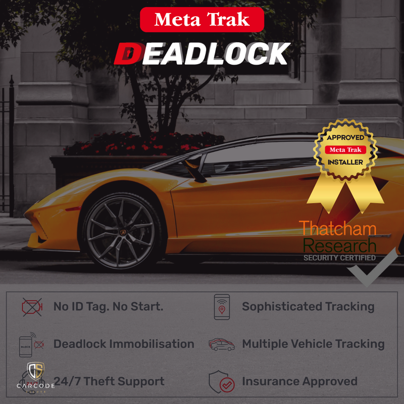 Meta Trak S5 Deadlock - Thatcham Approved Tracker + Immobiliser